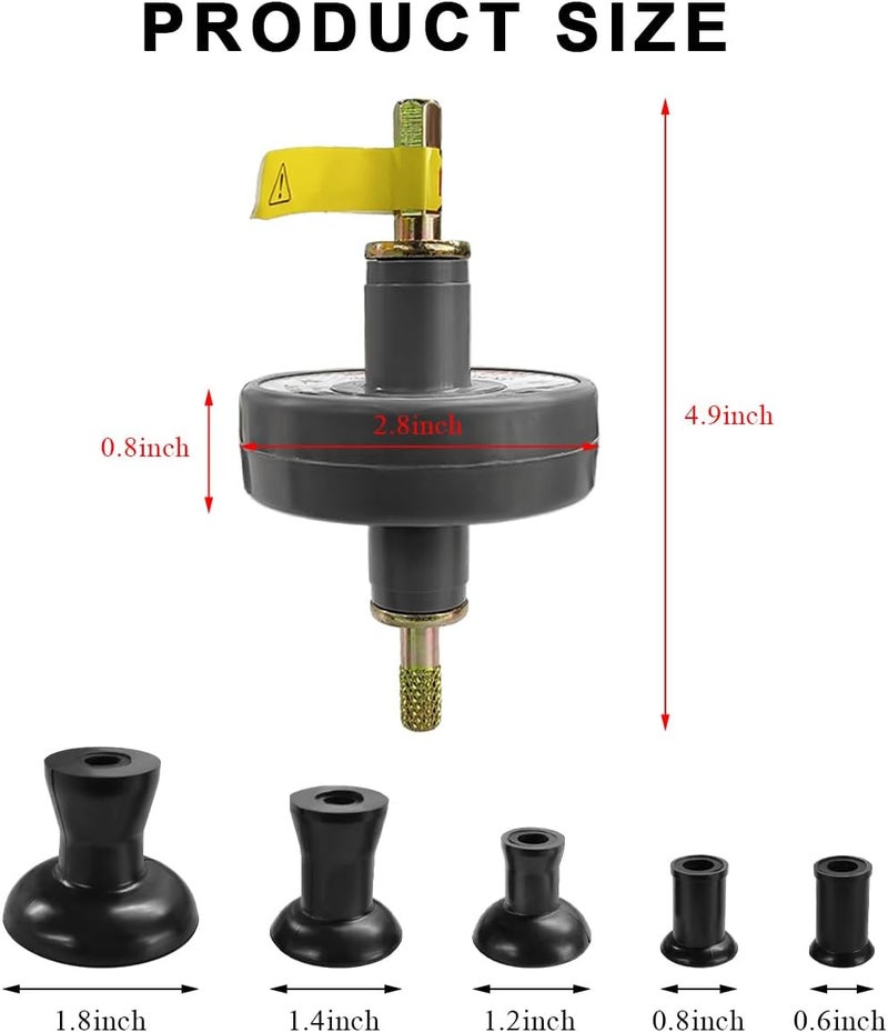 NYTKL Valve Lapping Tool, Small Engine Valve Lapping Kit with 5 Suction Plates, 1000rpm to 1250rpm Lapper Kit Auto Repair Tool for Grinding Engine Valves, Universal Car Accessories - Image 2
